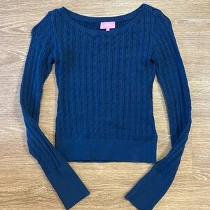 Larah Boat Neck Cable Knit Sweater
